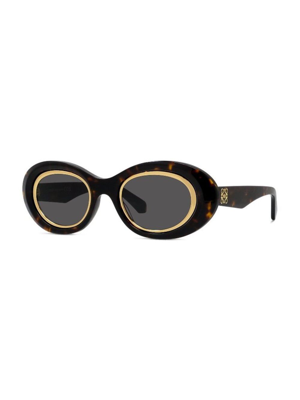New LOEWE Women's Sunglasses Acetate Frame ANAGRAM LW40190I 52A 54 Havana Oval